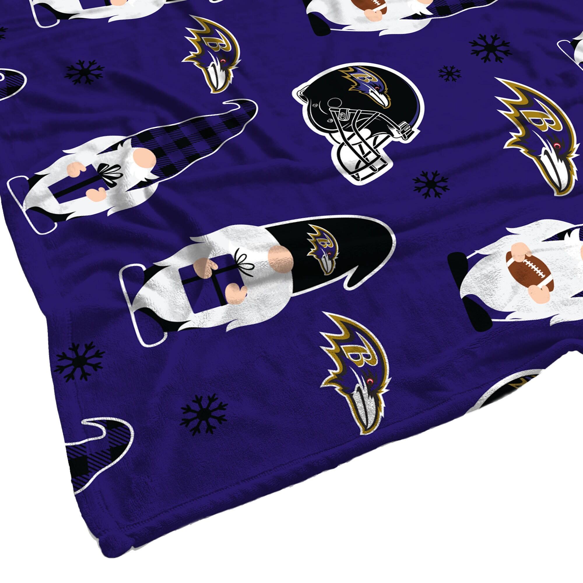 Alt View 1. Pegasus - Baltimore Ravens 60" x 70" Gnome Helmet Blanket - Multicolor.