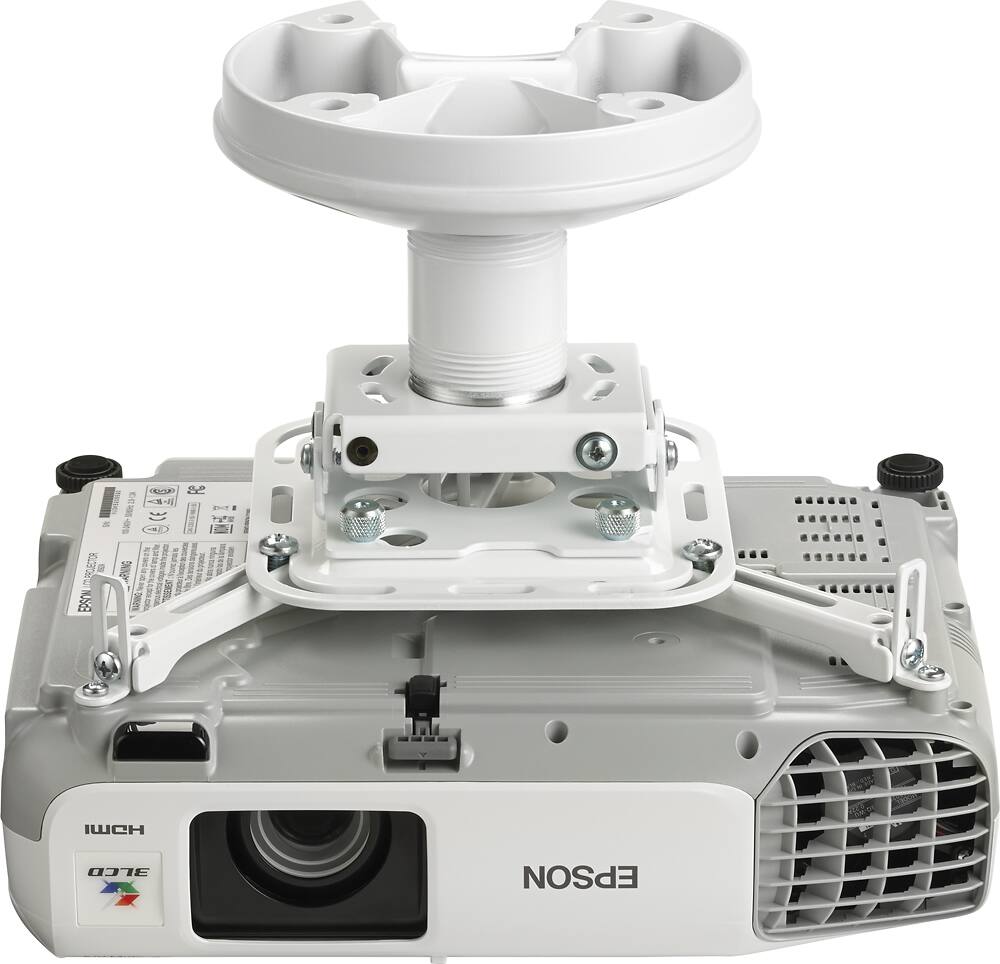 Angle. Epson - Universal Projector Ceiling Mount Kit - White.