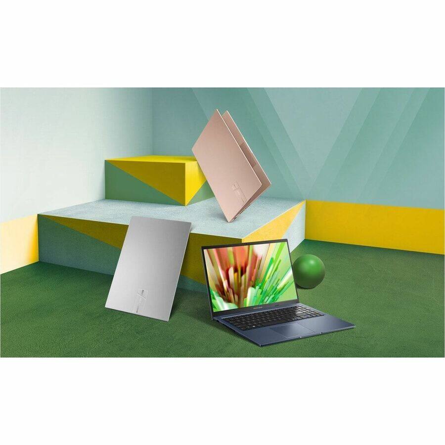 Alt View 2. ASUS - Asus VivoBook 15 M1502 M1502YA-RS53 15.6" Notebook - Full HD - AMD Ryzen 5 7430U - 8 GB - 512 GB SSD - Quiet Blue - AMD - Quiet Blue.