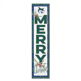 Jardine - Georgia College Bobcats 12'' x 48'' Outdoor Merry Christmas Leaner - White