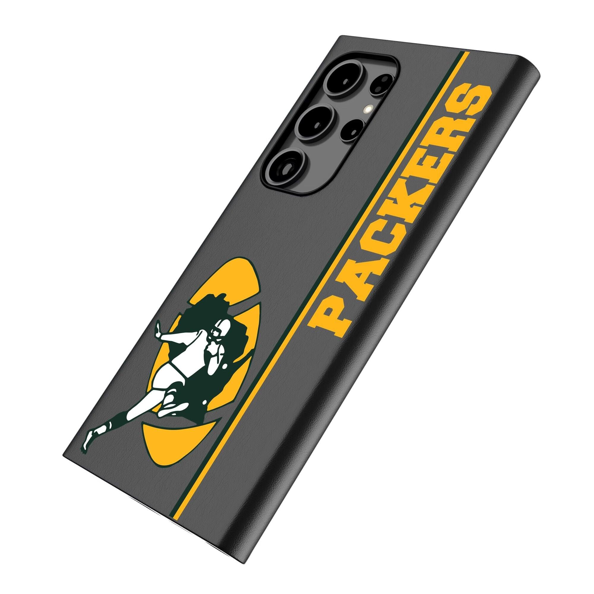 Alt View 1. Keyscaper - Green Bay Packers Galaxy Magnetic Bump Case - S25 - Black.