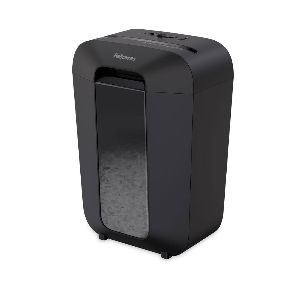 Left. Fellowes - 4402901 Powershred LX70 11 Manual Sheet Capacity Cross-Cut Shredder - Black.