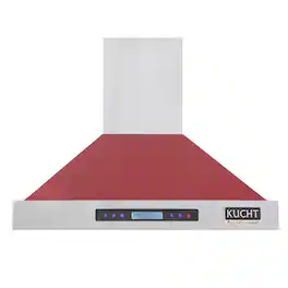 Kucht - 30 inches - Externally Vented - Wall Range Hood - Red