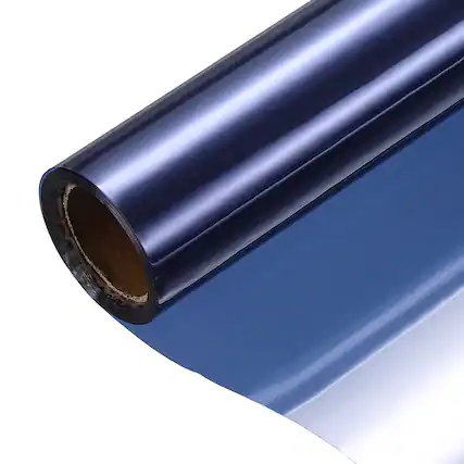 Front. Unique Bargains - PVC Privacy Window Film, One-Way Mirror Reflective Heat Control Static Cling 23.6x9.8ft - Dark Blue Silver.