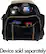 Alt View Standard 3. Olympus - Bundle Nylon Digital Camera/Camcorder Case (Black with Tan Trim).
