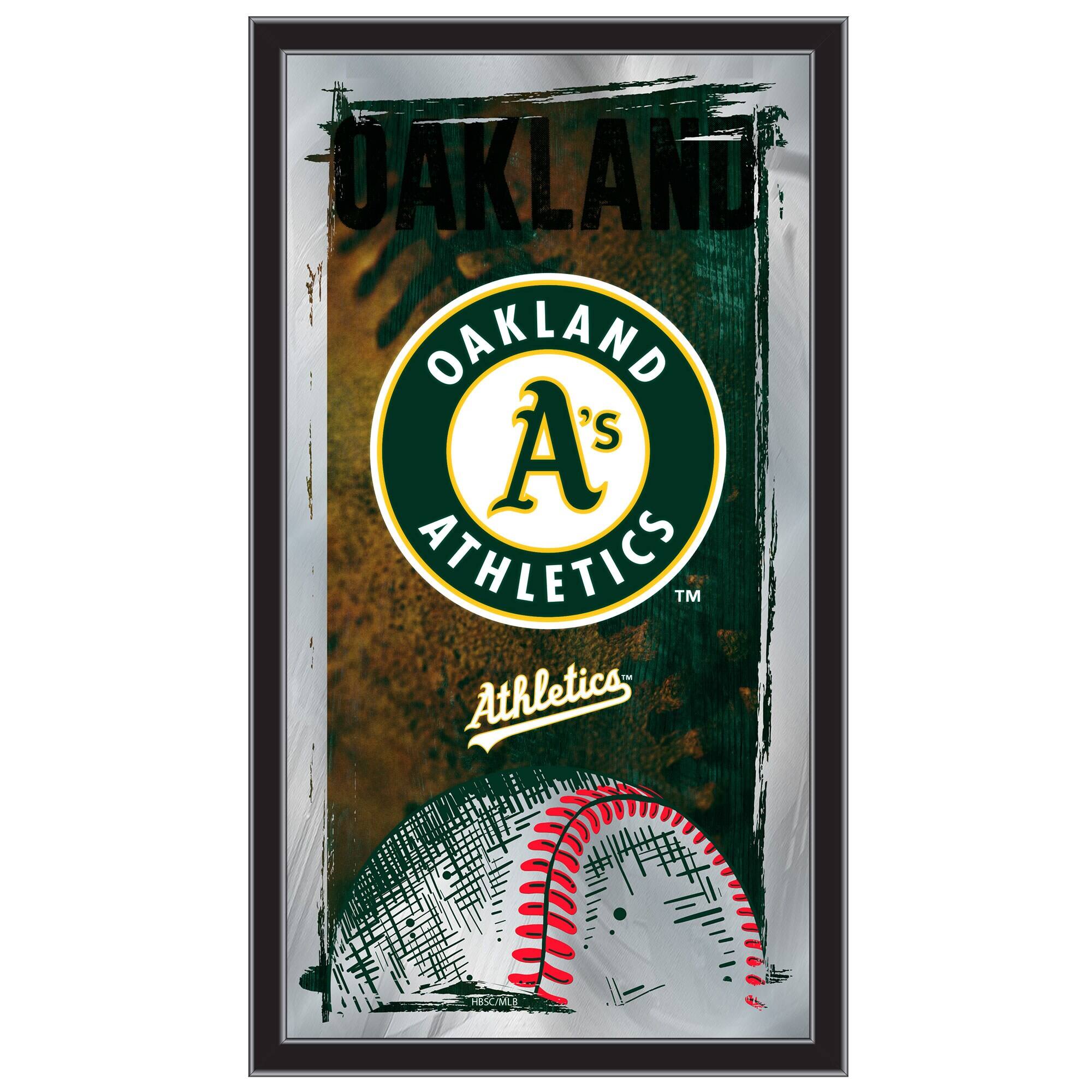 Oakland Athletics 15" x 26" Wall Mirror