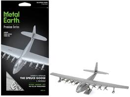 Model Kit Hughes H-4 Hercules Flying Boat "The Spruce Goose" (Moderate Difficulty) Steel Model by Metal Earth - Silver