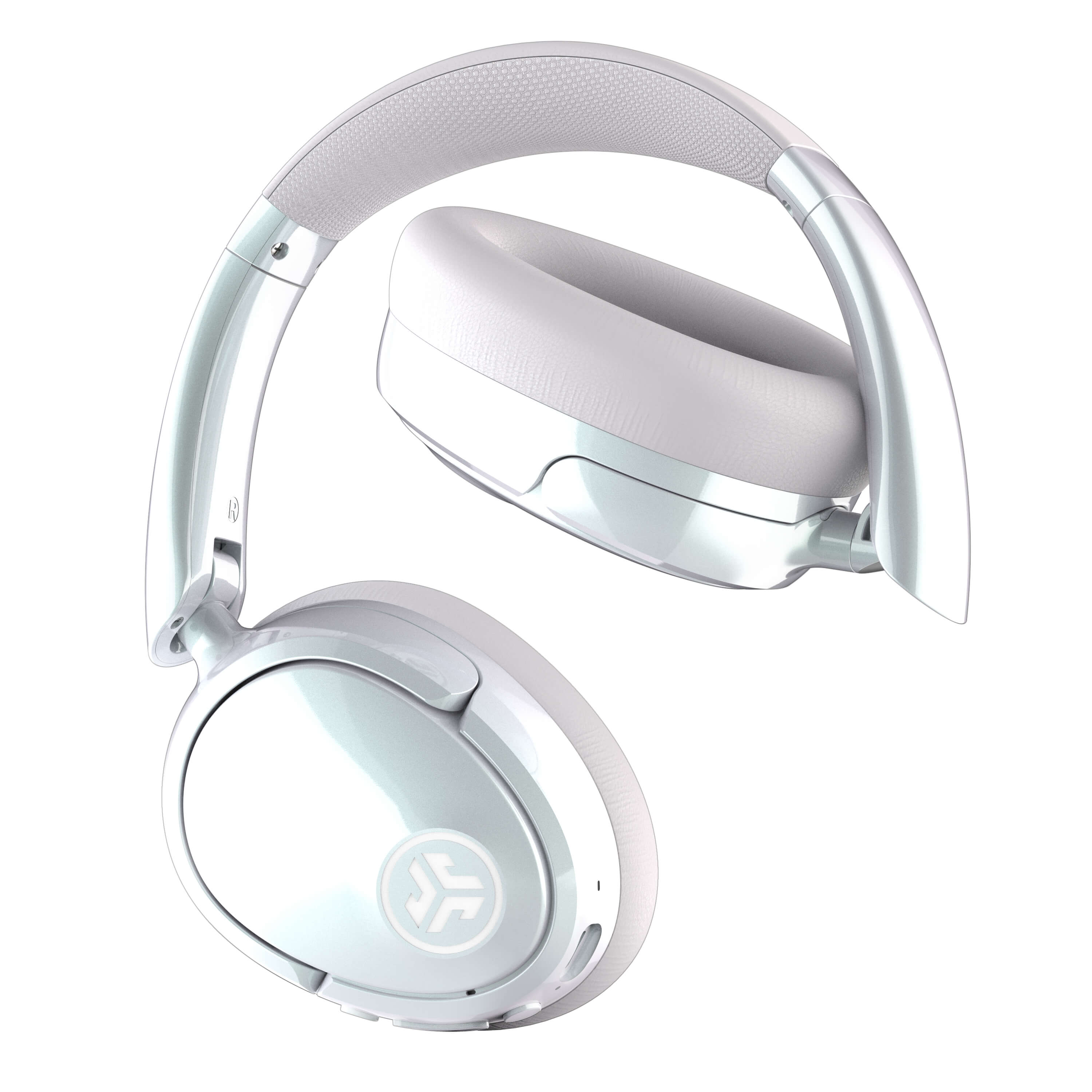 Angle. JLab - JBuds Lux ANC Wireless Bluetooth Over-Ear Headphones with Active Noise Cancelling, Spatial Audio & 70+ Hour Battery - Jélle Pearl Next Door.