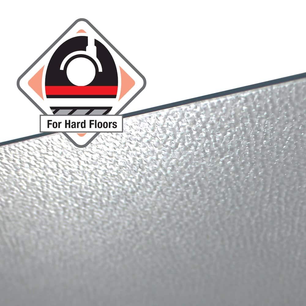 Floortex - Vinyl Rectangular Chair Mat for Hard Floor - 48" x 118" - Clear
