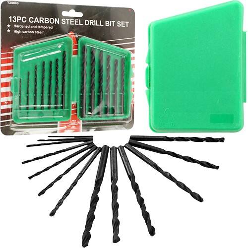 Front Standard. Trademark - Carbon-Steel Drill Bit Set.