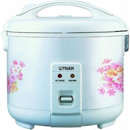 Tiger - JNP1500 Rice Cooker 8 Cups Non Stick Coating Inner Pot - White