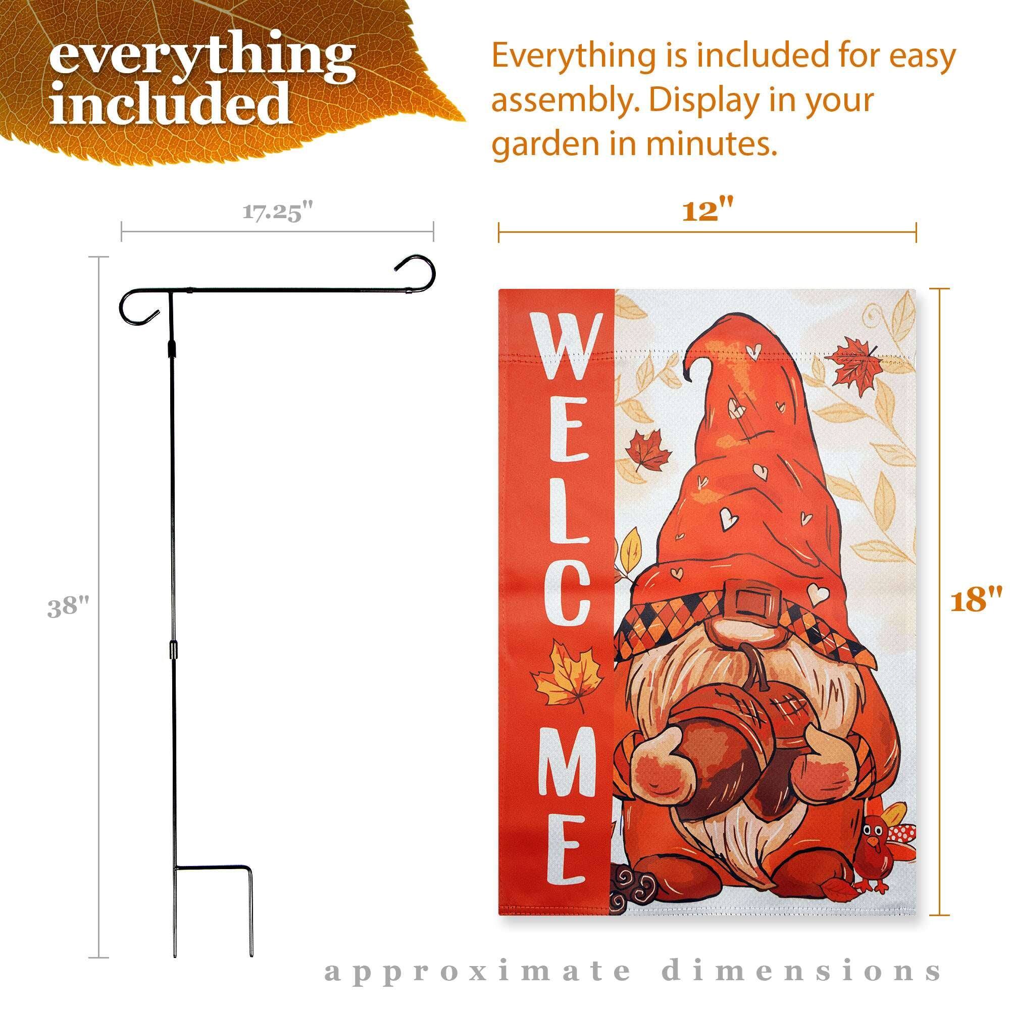 everything included

Everything is included for easy assembly. Display in your garden in minutes.

17.25" 12" 38" WELCOME 18" approximate dimensions