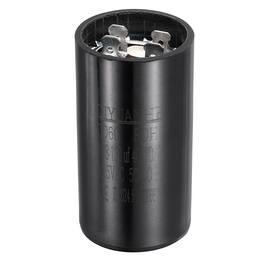 Unique Bargains - CD60 Motor Run Capacitor, 108-130uF MFD AC125V, 50-60Hz, for Electric Motor, 36x70mm - Black
