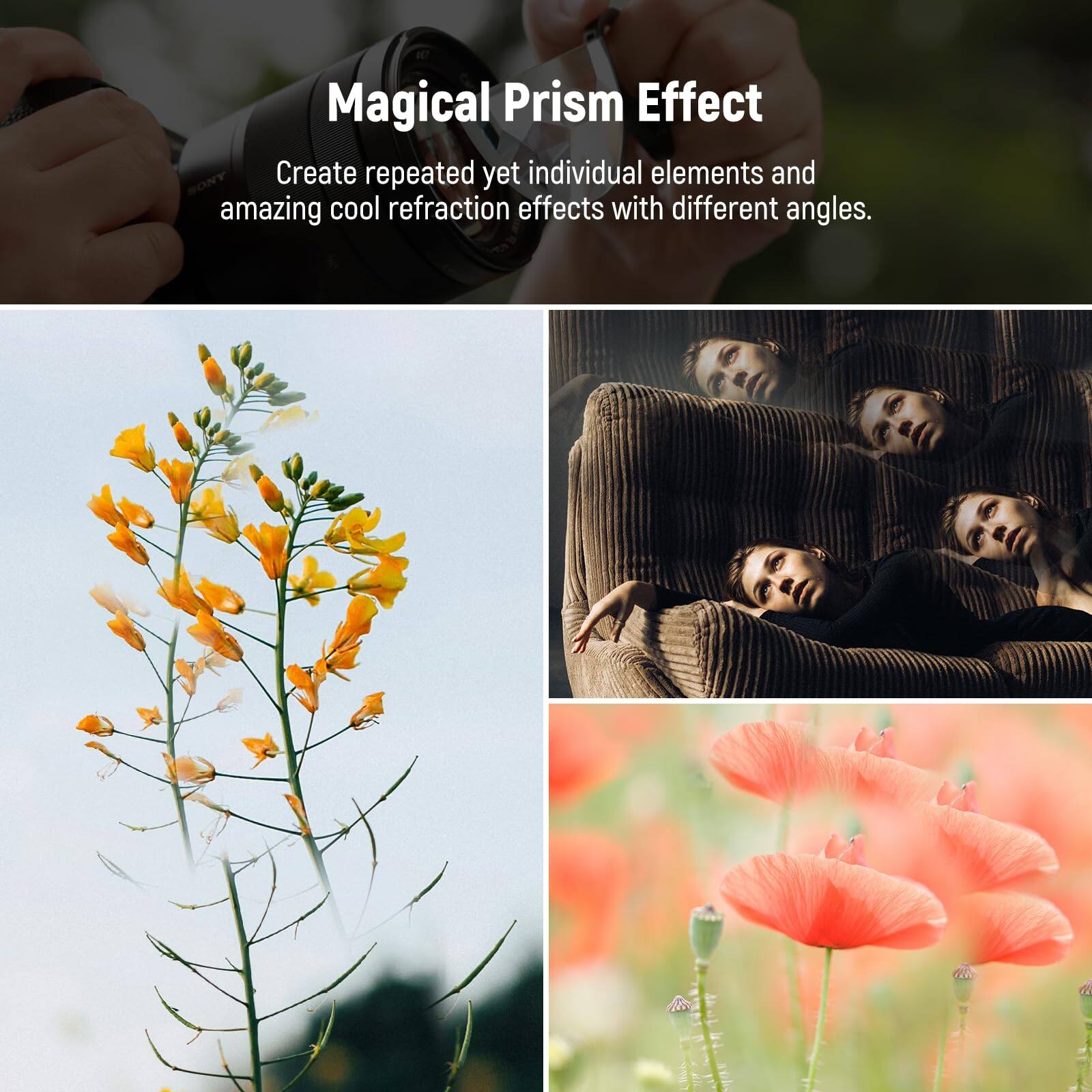 Magical Prism Effect

Create repeated yet individual elements and amazing cool refraction effects with different angles.