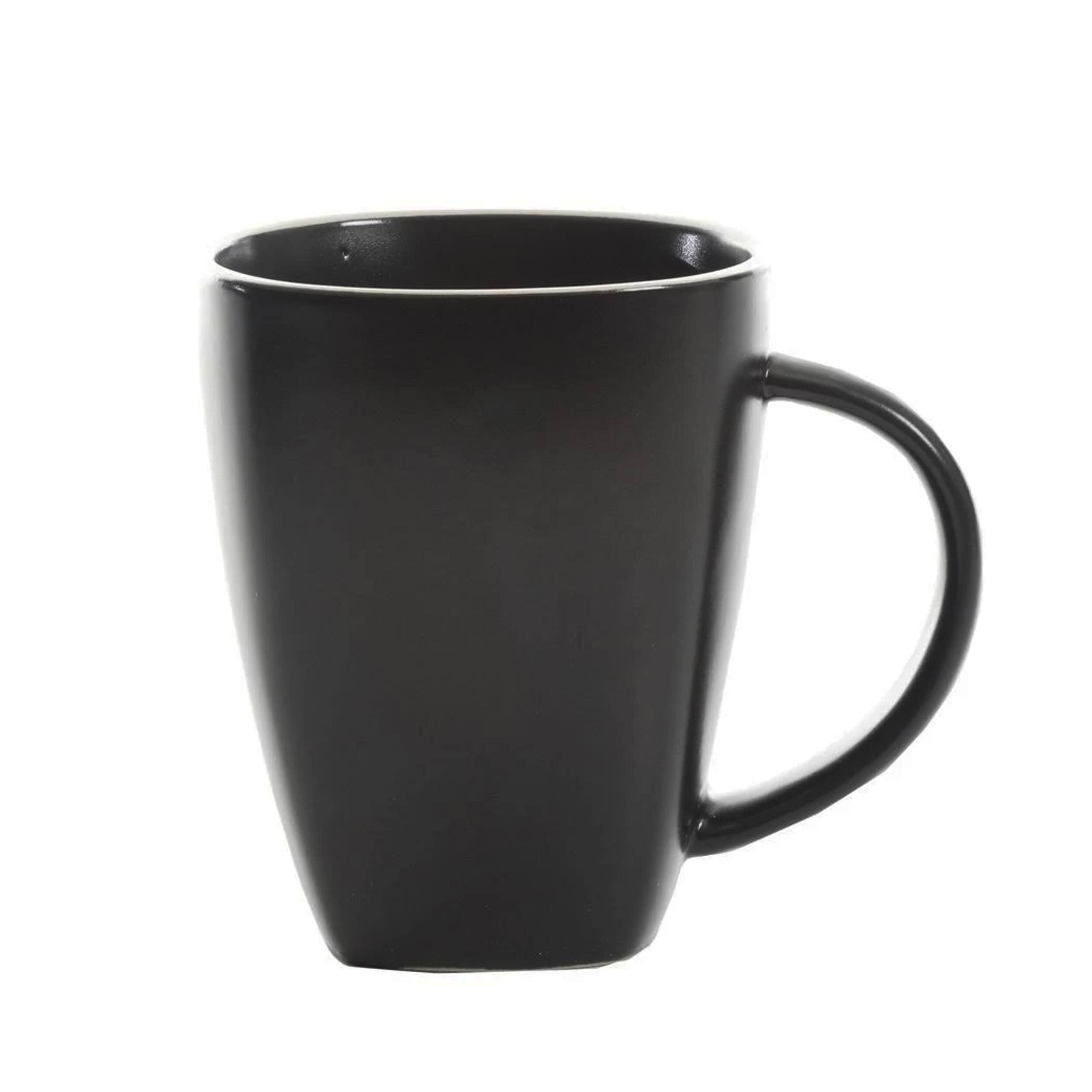 Alt View 4. Gibson - Gibson Soho Lounge 16 Piece Soft Square Stoneware Dinnerware Set in Matte Black - Black.