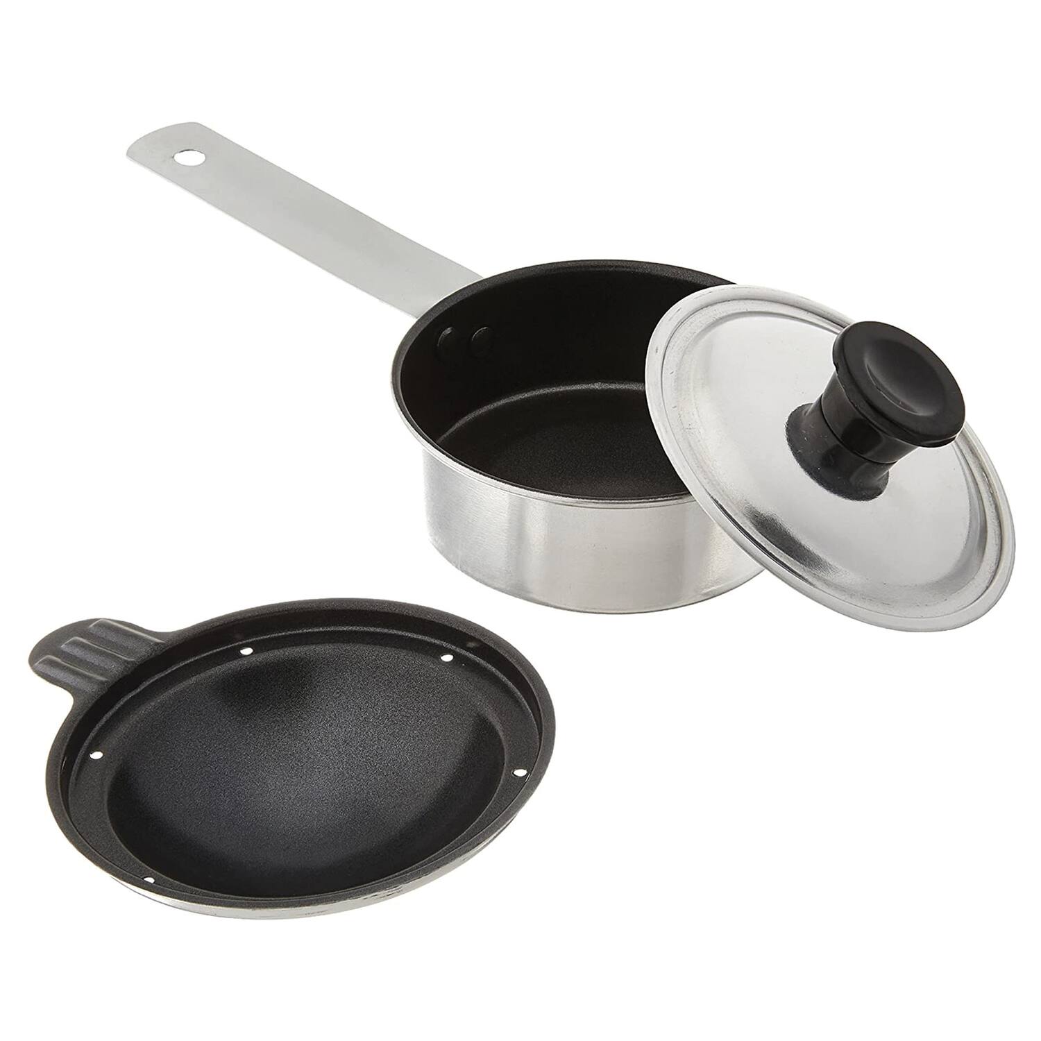 Front. Better Houseware - Better Houseware 441/1 Nonstick Individual Egg Poacher - silver.