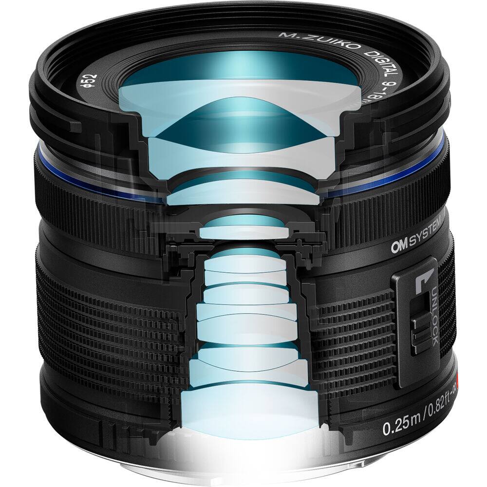 52 M ZUIKO DIGITAL 9-18mm 1:2.8-4.0
OM SYSTEM
TLT: UNLOCK
0.25m/0.82ft