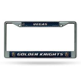 Rico Industries - Las Vegas Golden Knights NHL Chrome Metal License Plate Frame - Multi