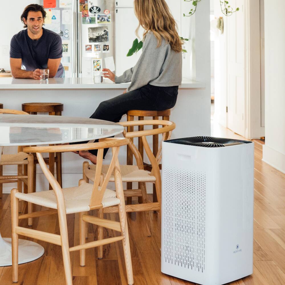 Alt View 12. Medify Air - Medify MA-112 UV 2228 Sq. Ft. Portable Air Purifier with True HEPA H14 Filter in White - White.