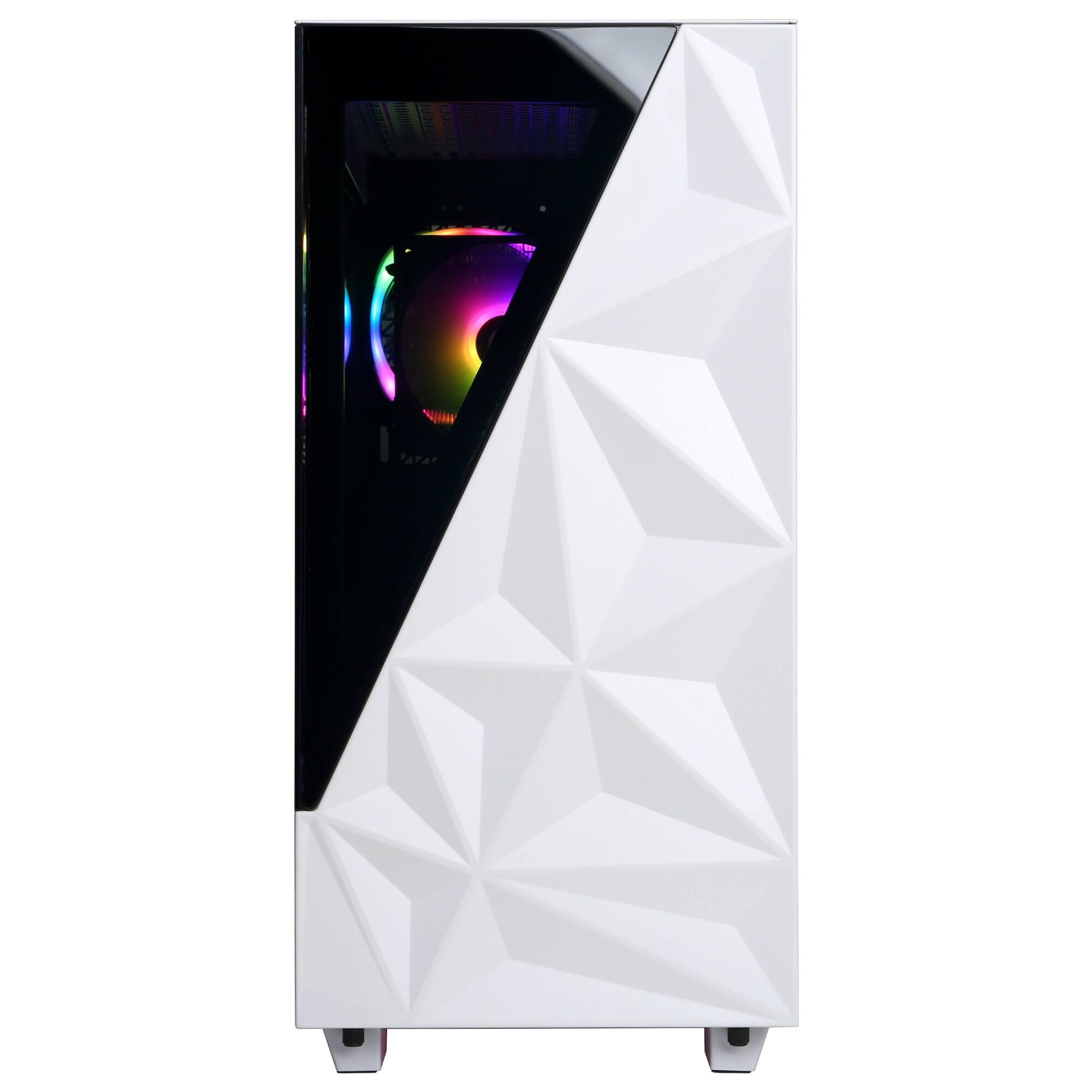 Alt View 1. CyberPowerPC - Gaming Desktop - AMD Ryzen 7 9700X - NVIDIA GeForce RTX 5060 Ti 8GB - 16GB DDR5 - 1TB PCIe 4.0 SSD - White.