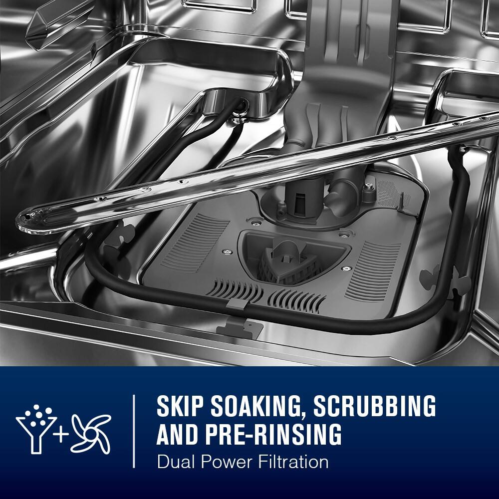 SKIP SOAKING, SCRUBBING AND PRE-RINSING  
Dual Power Filtration