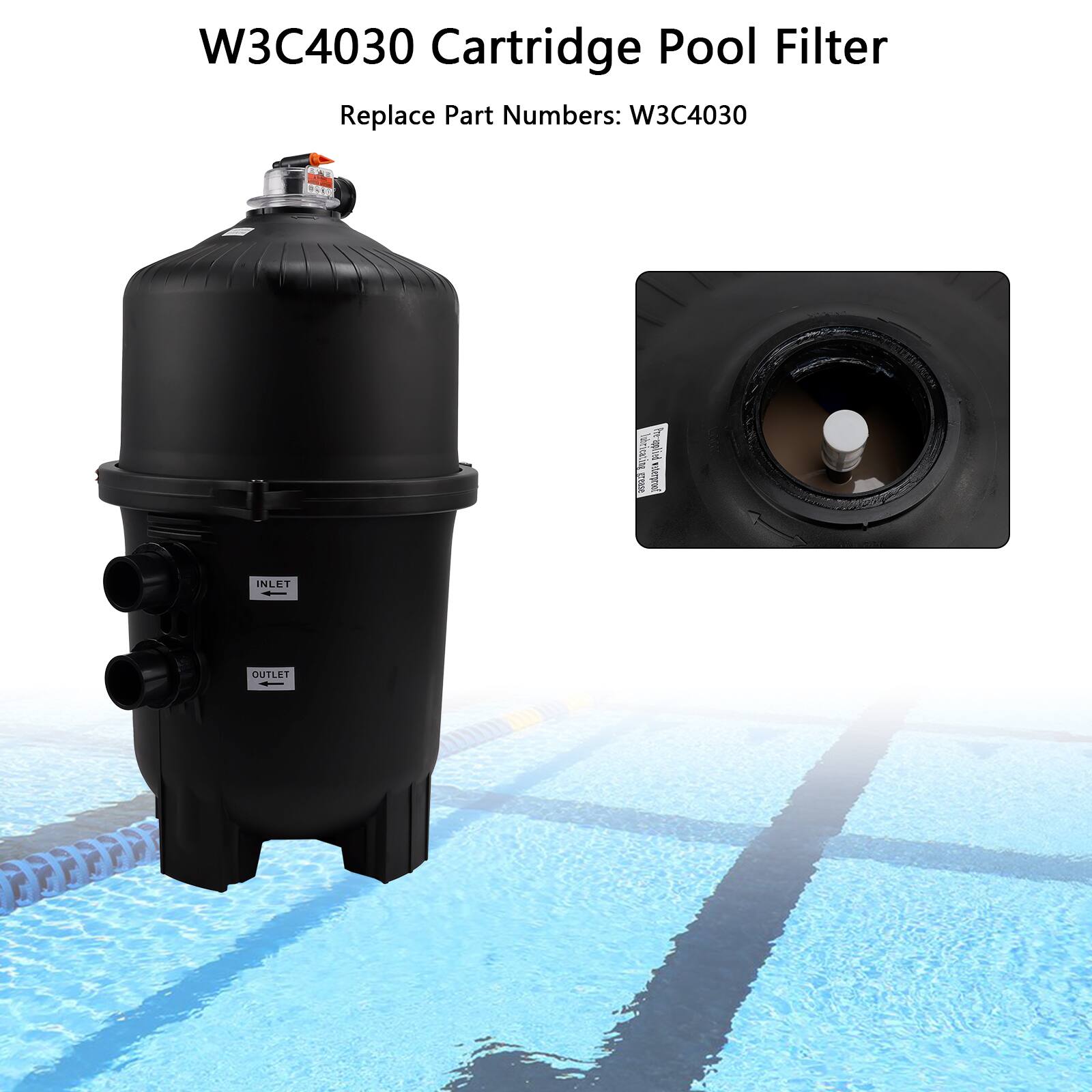W3C4030 Cartridge Pool Filter

Replace Part Numbers: W3C4030

Cabinets: W3C4030

INLET OUTLET