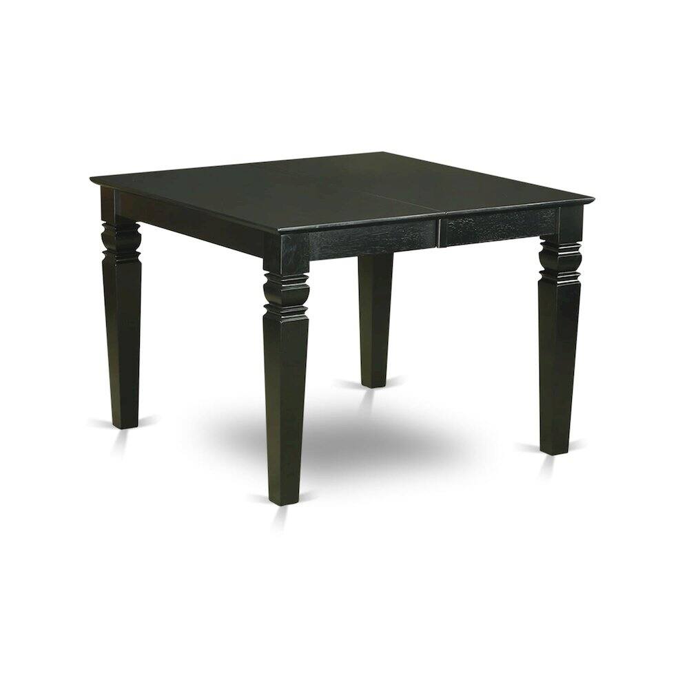 Alt View 1. East West Furniture - 7 Piece Kitchen Table Set - Black.