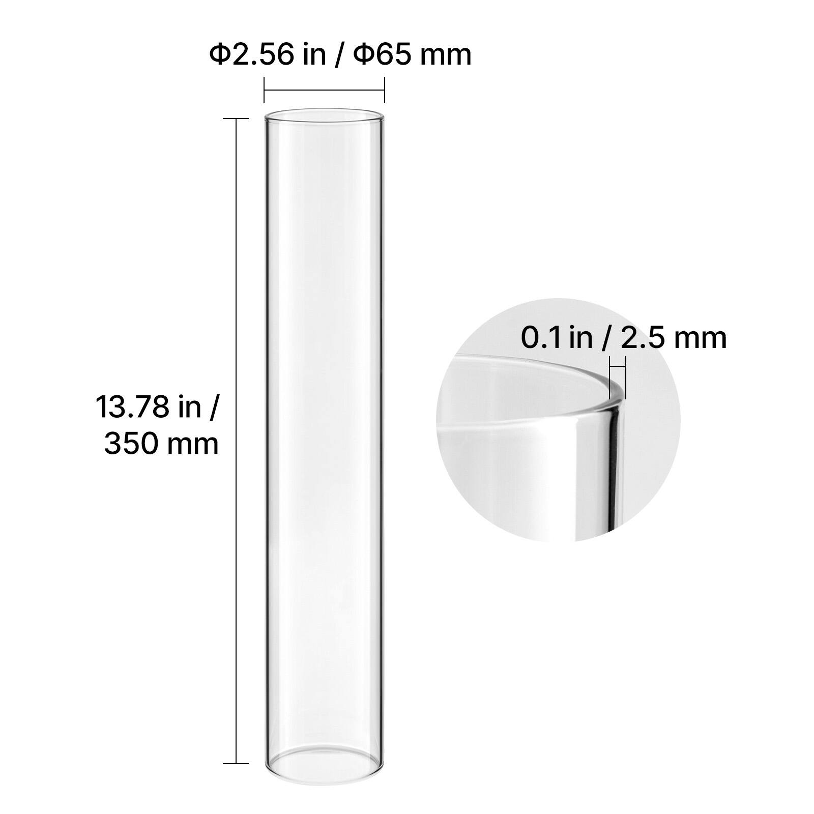 2.56 in / 65 mm  
0.1 in / 2.5 mm  
13.78 in / 350 mm