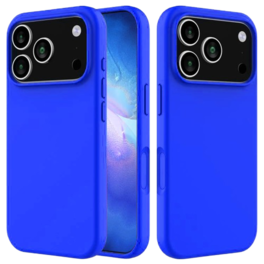 Home Collection - High Quality Silicone Soft Touch Slim Cover Case 6.3-in for iphone 17 Pro - Dark Blue