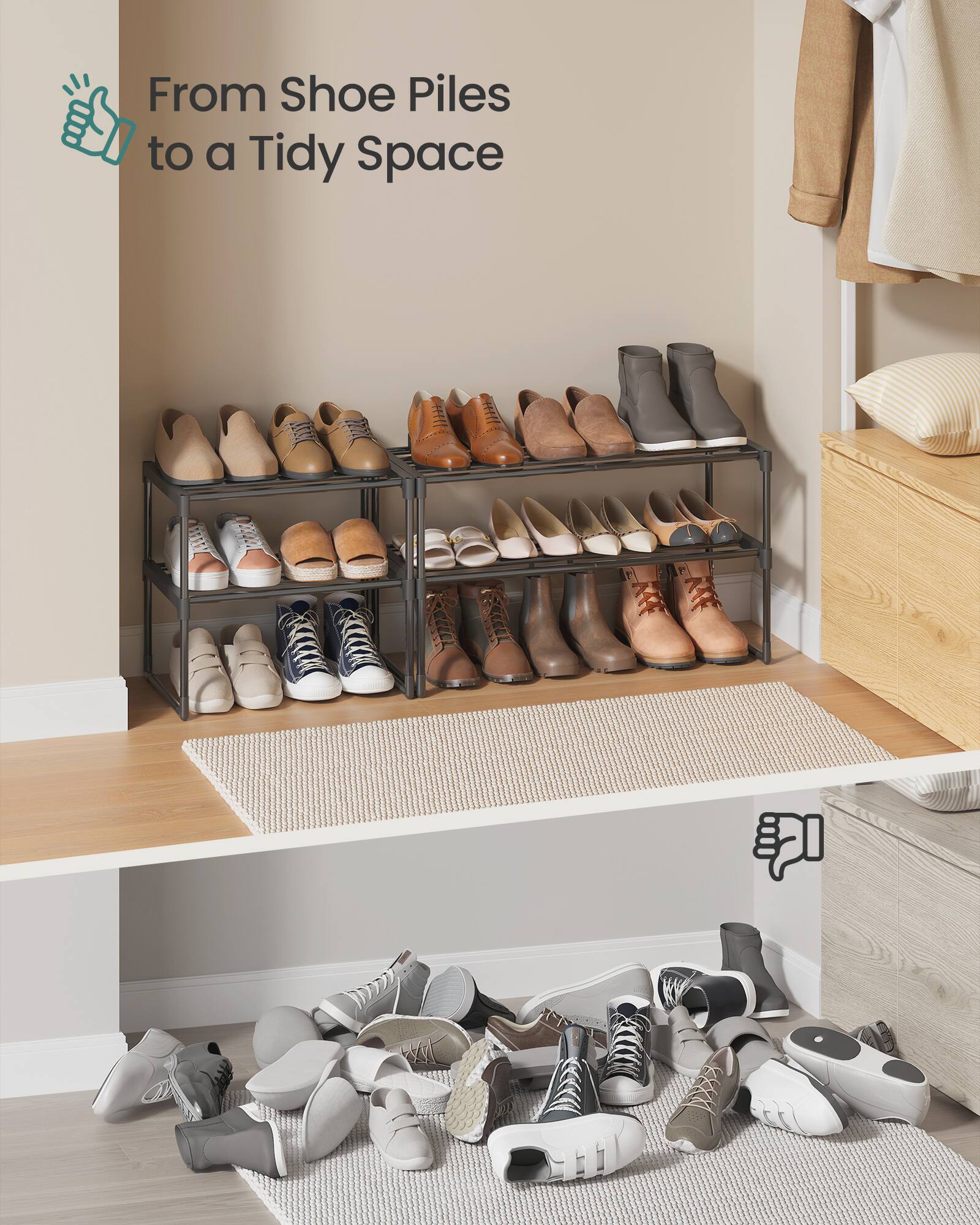 From Shoe Piles to a Tidy Space