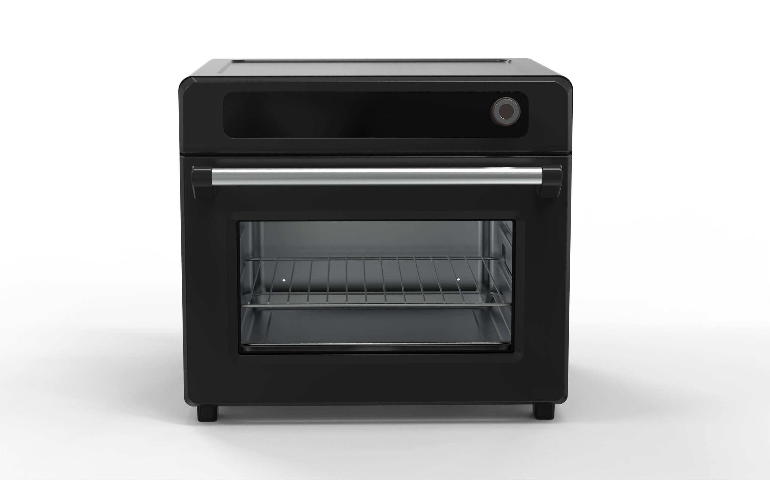 Front. Electactic - 24L Countertop Oven Air Fry 1700W 0.85 Cu Ft Color - Black.