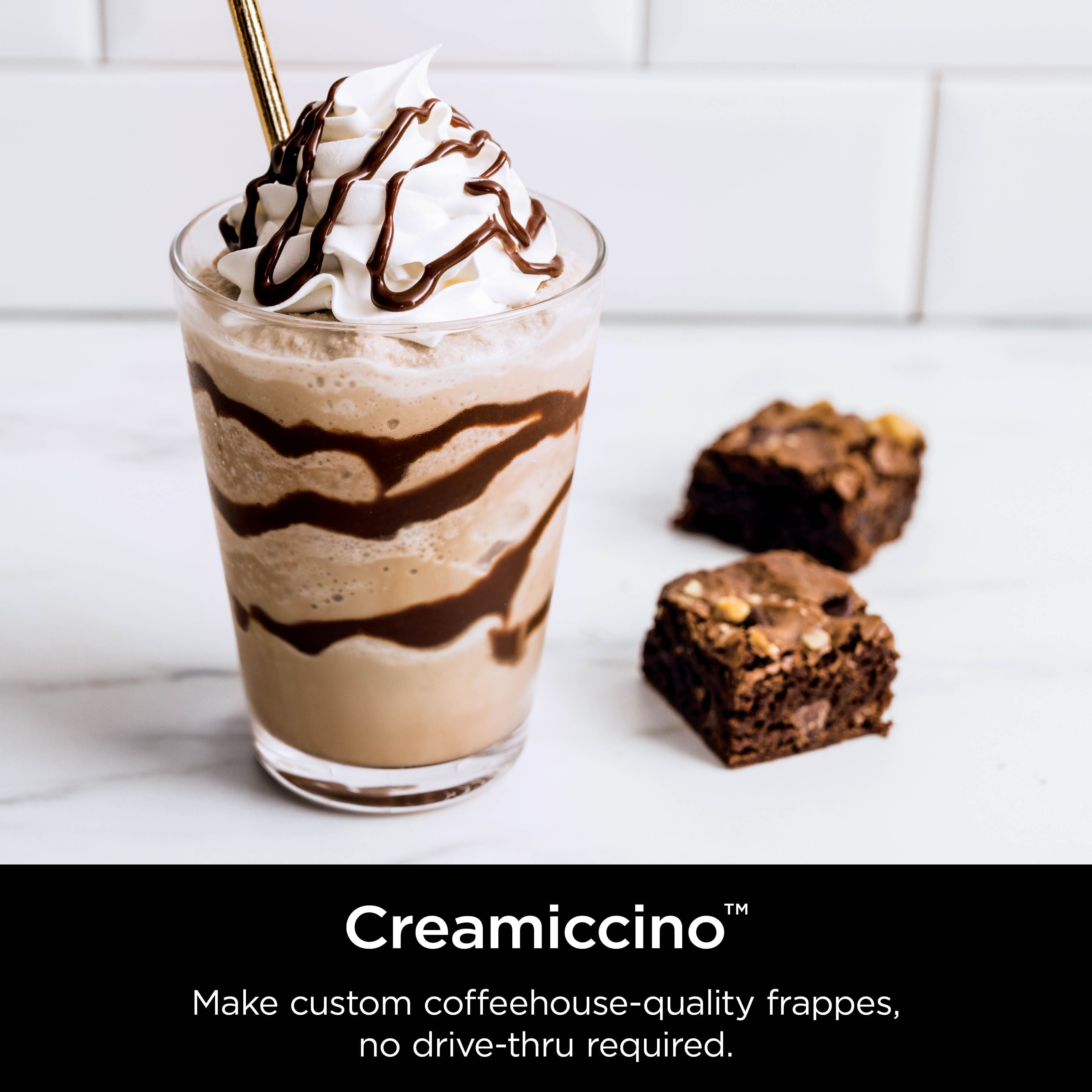 Creamiccino Make custom coffeehouse-quality frappes, no drive-thru required.