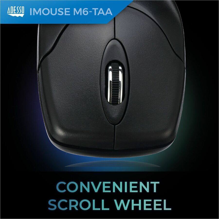 ADESSO  
IMOUSE M6-TAA  

CONVENIENT SCROLL WHEEL