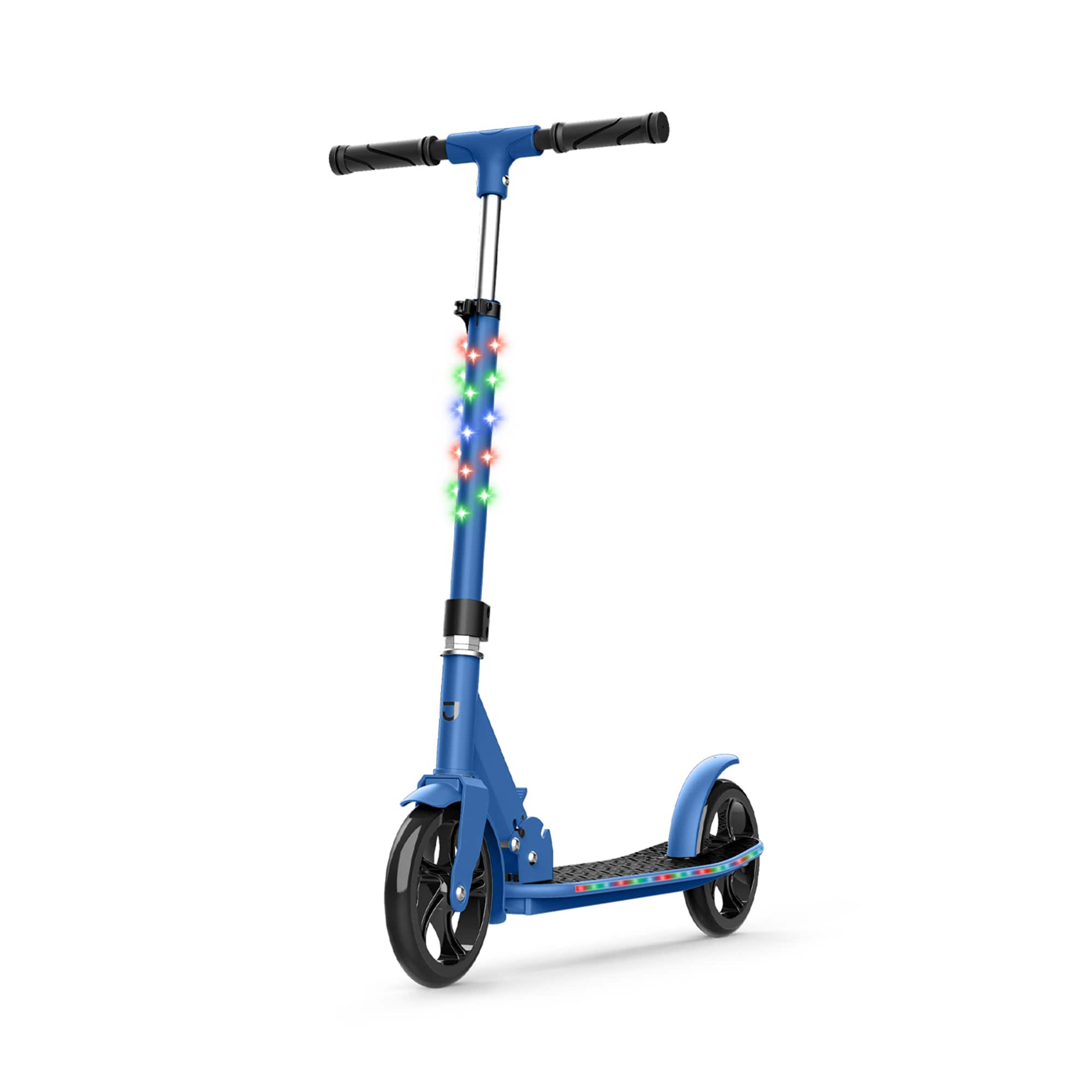 Jetson - Jumbo 2 Wheel Light Up Scooter Adjustable Kick Ride On Toy for Kids - Blue