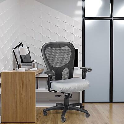 Alt View 4. Tempur-Pedic - TP9000 Mesh Task Chair (TP9000-GREY) - Gray.