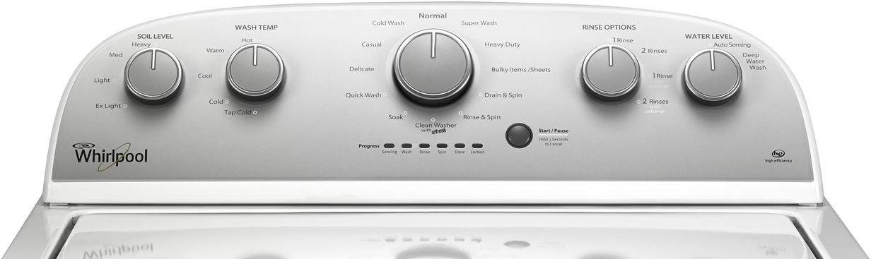 Zoom in on Alt View Zoom 1. Whirlpool - 3.5 Cu. Ft. 12-Cycle Top-Loading Washer - White.