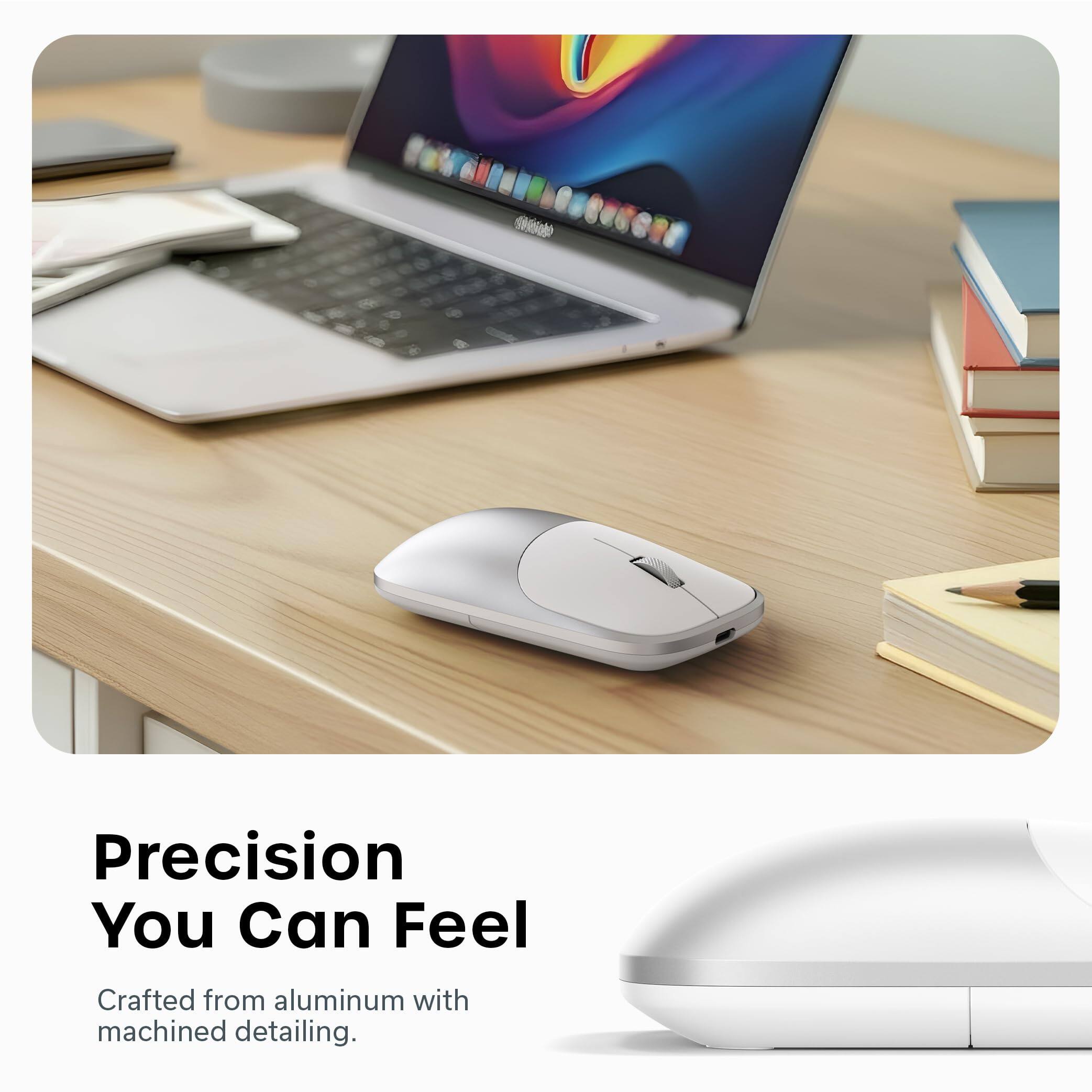 Precision You Can Feel  
Crafted from aluminum with machined detailing.