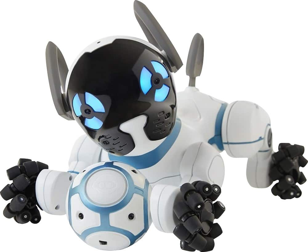 white robot dog toy