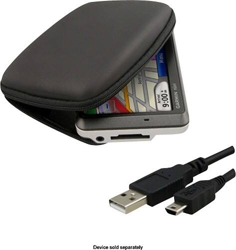Angle Standard. eForCity - Bundle EVA Hard Shell Case for Select Garmin nüvi and TomTom GPS.