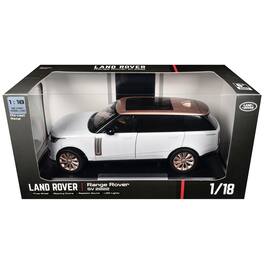 2022 Land Rover Range Rover SV White Metallic with Rose Gold Top and Moonroof 1/18 Diecast Model Car by Heimanba