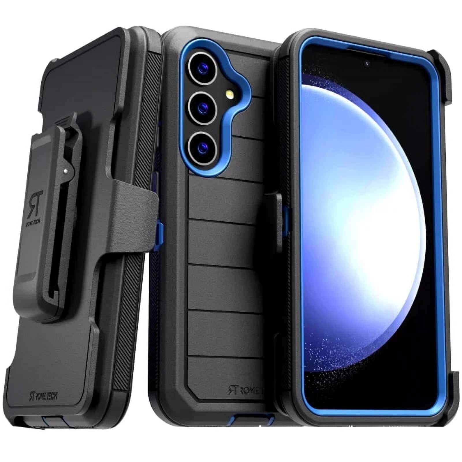 RomeTech - Defender Case for Samsung Galaxy S24 - Black / Blue