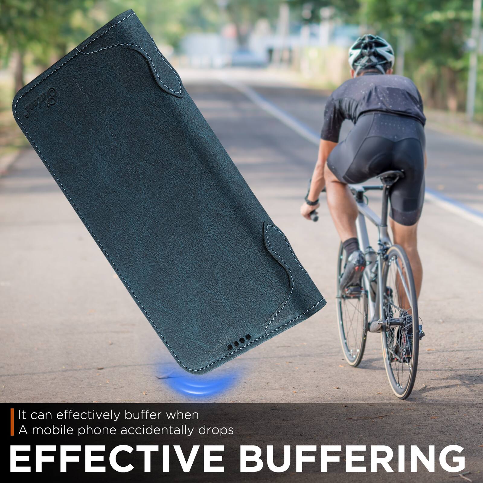 It can effectively buffer when a mobile phone accidentally drops  
EFFECTIVE BUFFERING