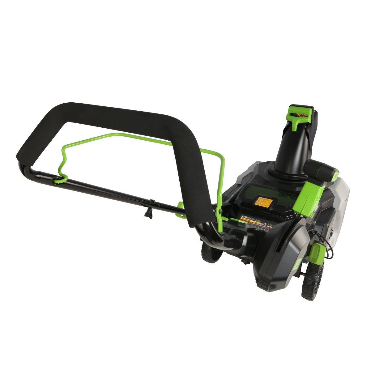 Alt View 6. Greenworks - Greenworks 82V 22" Snow Thrower, 5.0Ah Battery and Dual Port Charger - Green.
