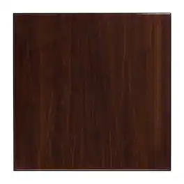 Emma + Oliver - 30" Square High-Gloss Resin Table Top with 2" Thick Drop-Lip - Walnut