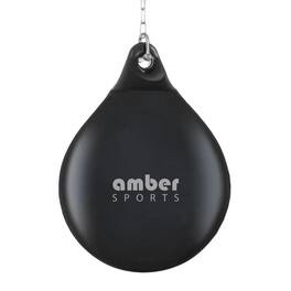 Amber Sporting Goods - Water-Filled Heavy Boxing Bag, Fitness, and Cardio Workouts, 15 Inch, 75 LB - Black