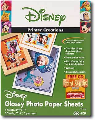 Front Standard. Disney - 7-Pack Glossy Photo Paper Assortment.