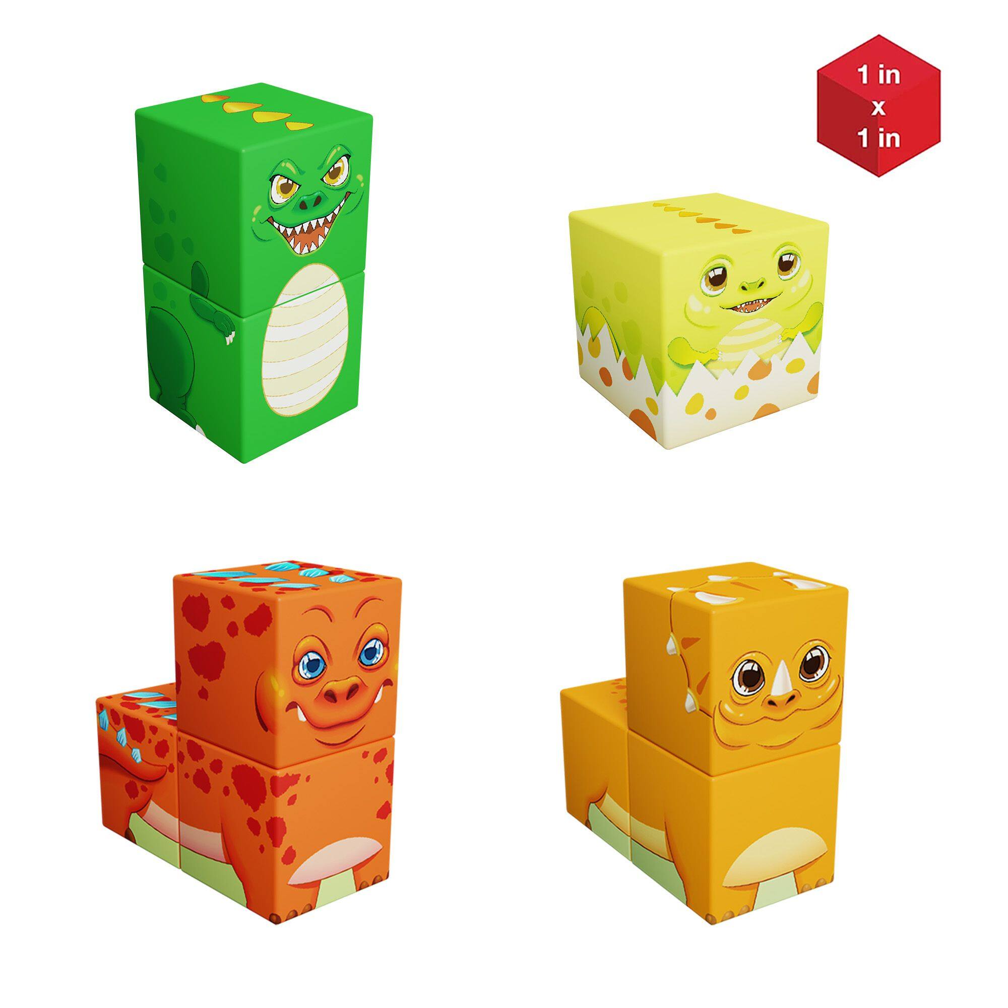 Alt View 3. PicassoTiles - PicassoTiles 72 PC Magnetic Blocks Dinosaur World Theme, Magentic Building Blocks for for Kids 3+.
