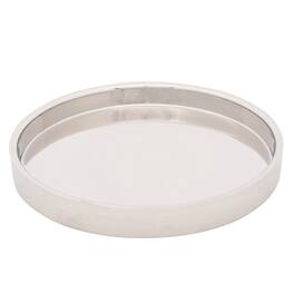 Jiallo - Elegance Linear 12.5" Double Wall Bar Tray - Silver, Multi Color