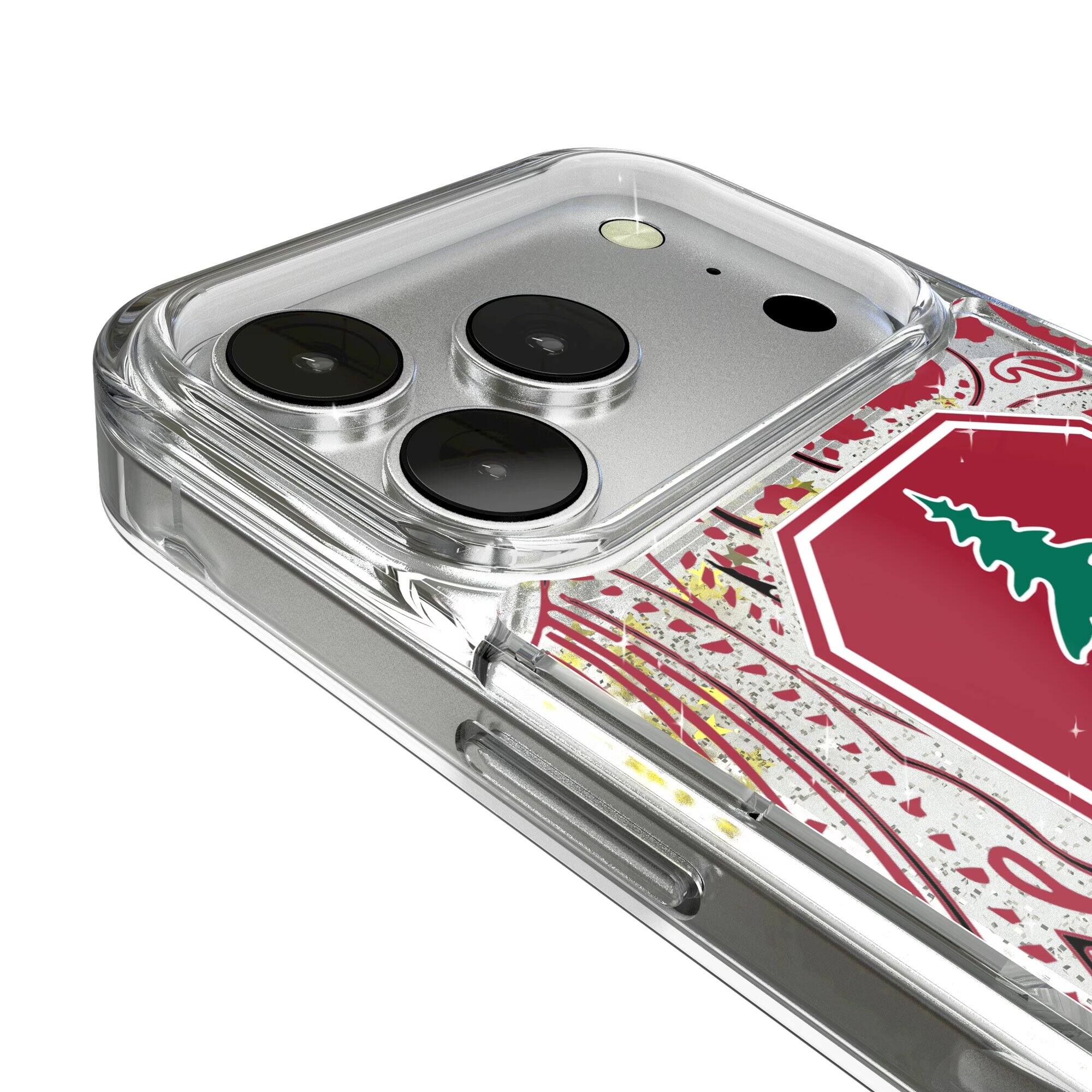 Alt View 2. Keyscaper - Stanford Cardinal iPhone Glitter Paisley Design Case - 16 - Multicolor.