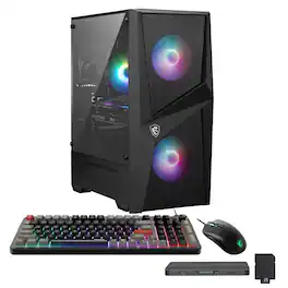 MSI - Upgraded - Codex R2 AI Gaming Desktop,Intel Core Ultra 7 265F,GeForce RTX 5070,32GB DDR5,1TB SSD+1TB Dock Set,Win 11 Pro - Black
